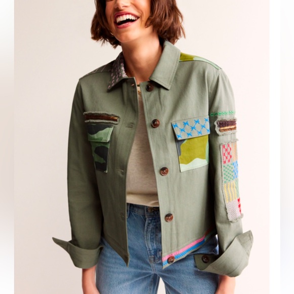 NWT Boden Islington Camo Jacket Size 0 XS - Picture 2 of 15